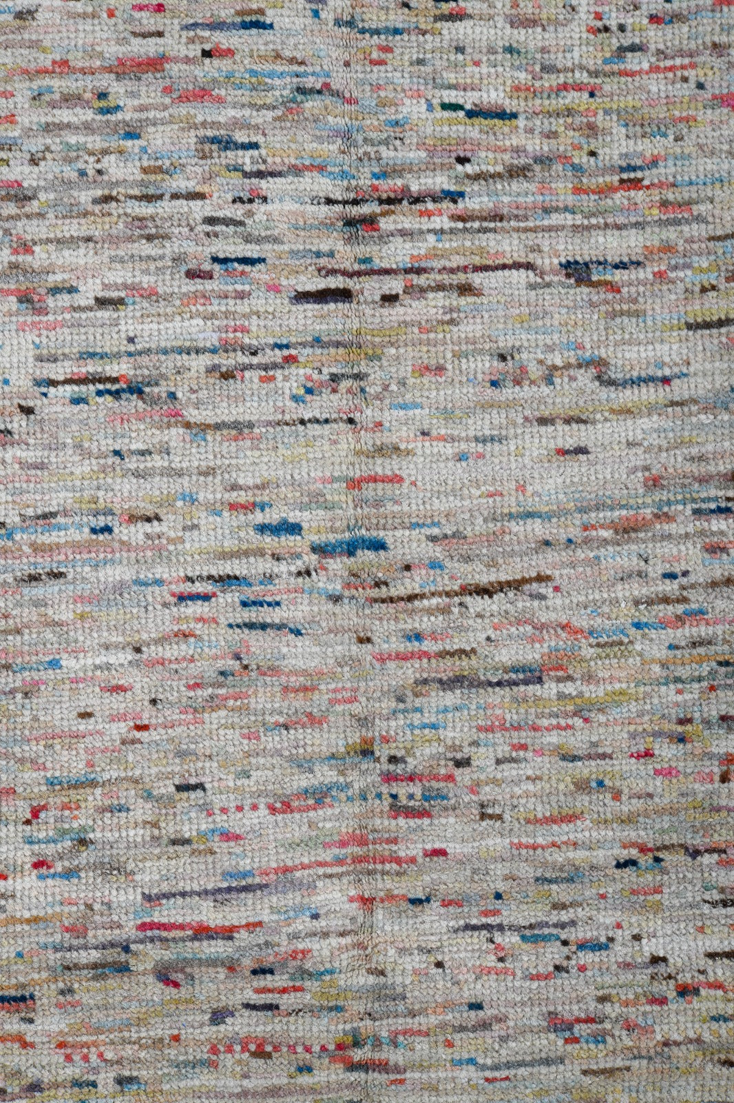 Moroccan Handmade Area Rug 3 X 8 | Beige, Brown, Blue, Red, Orange, Yellow | Hand Knotted (3861)