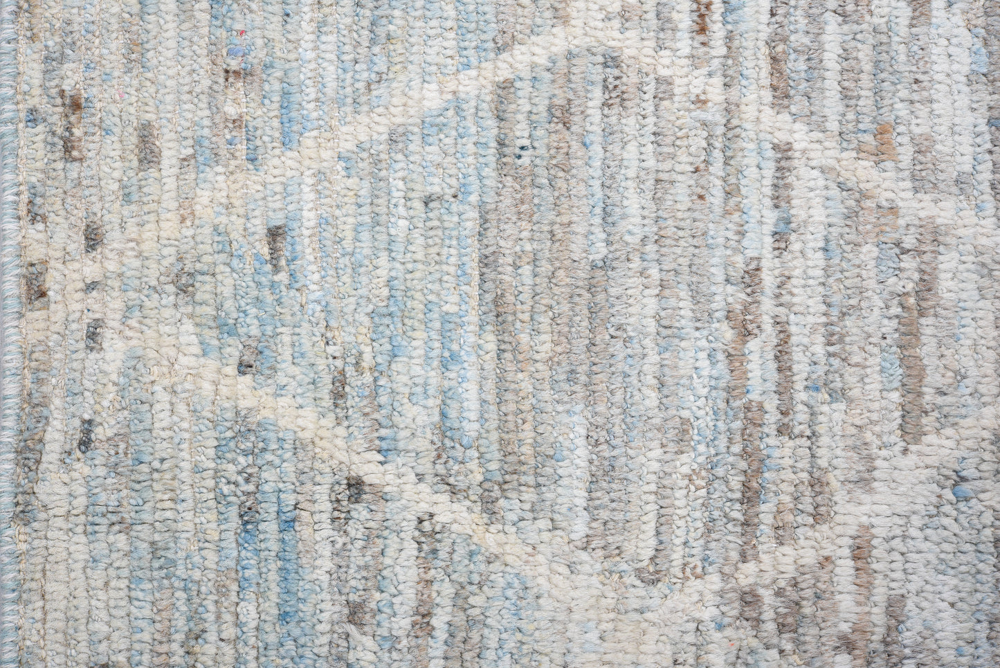 Moroccan Handmade Runner 3 X 10 | Beige, Brown, Blue| Hand knotted (4345)