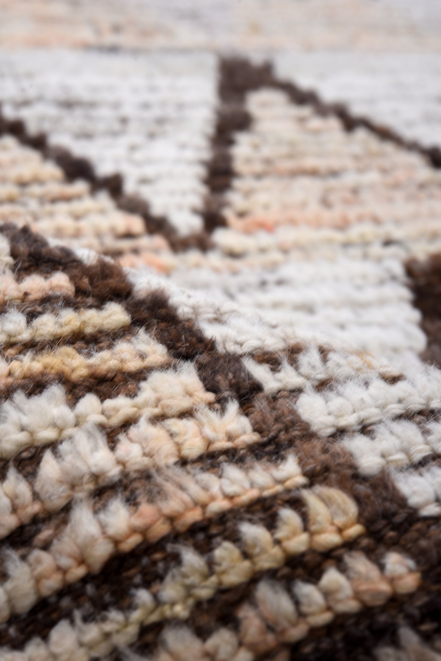 Moroccan Handmade Runner 3 X 13 | Beige, Brown, Blue, Orange, purple, | Hand knotted (4355)