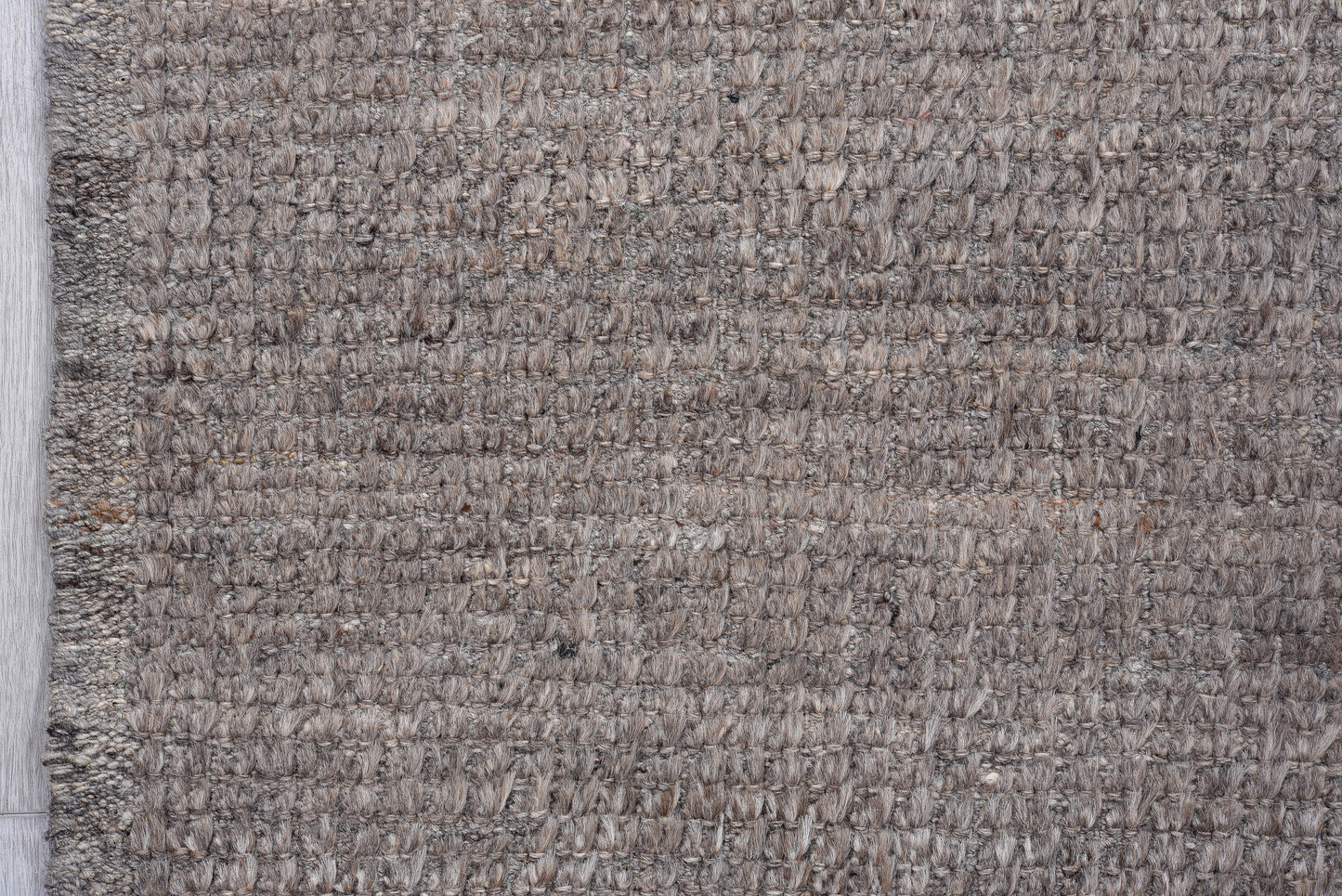 Moroccan Handmade Runner 3 X 13 | Grey, Brown | Hand knotted (4360)