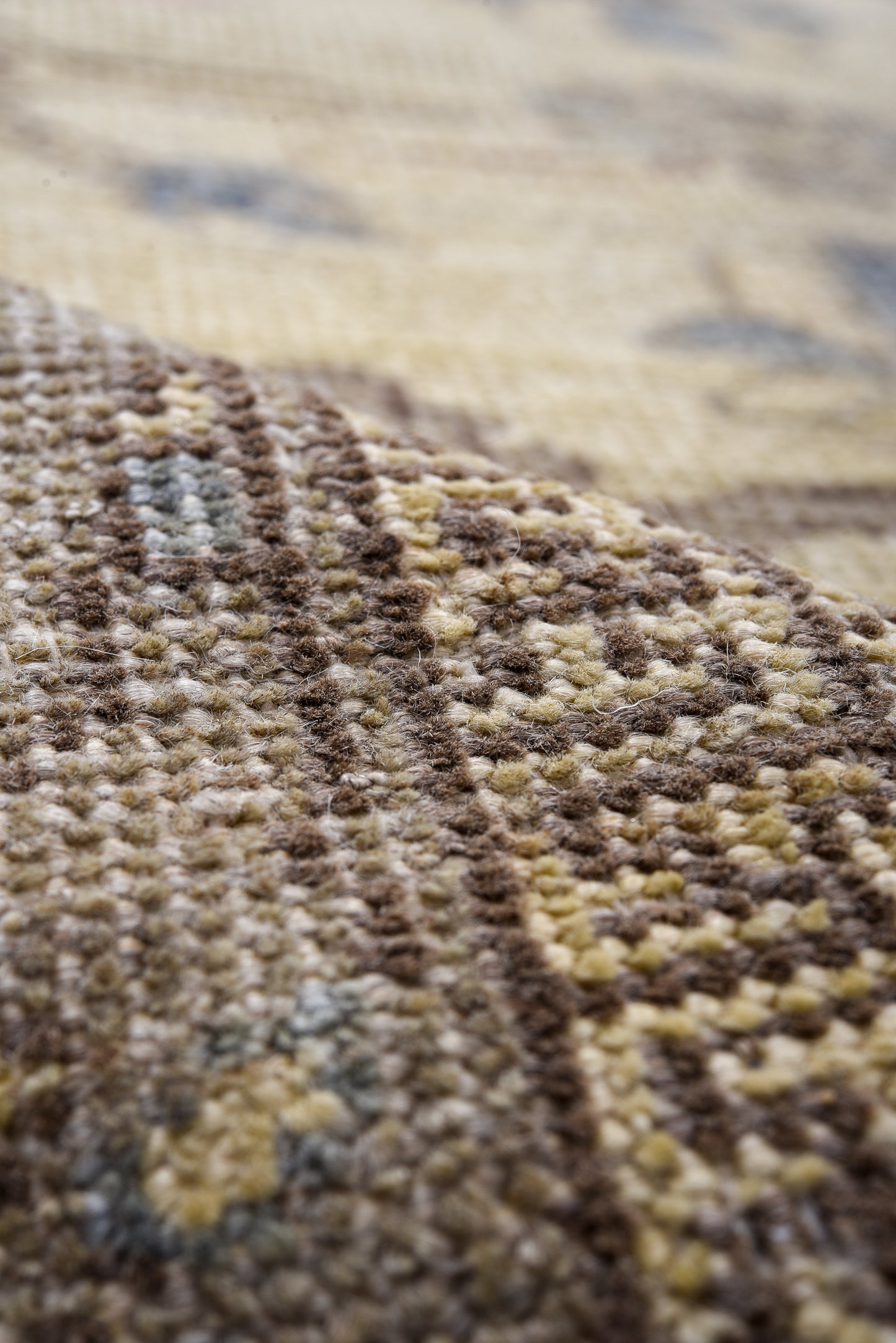 Oushak Handmade Runner 3 X 11 |Beige, Gray, Pink | Hand knotted (4391)