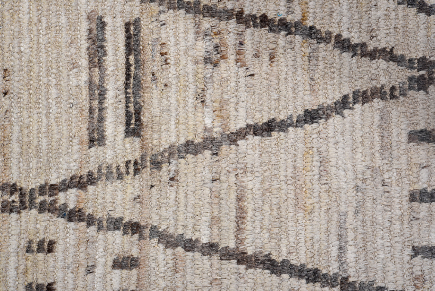 Moroccan Handmade Runner 3 X 16 |Beige, Bronze, Brown, Black | Hand knotted (4393)