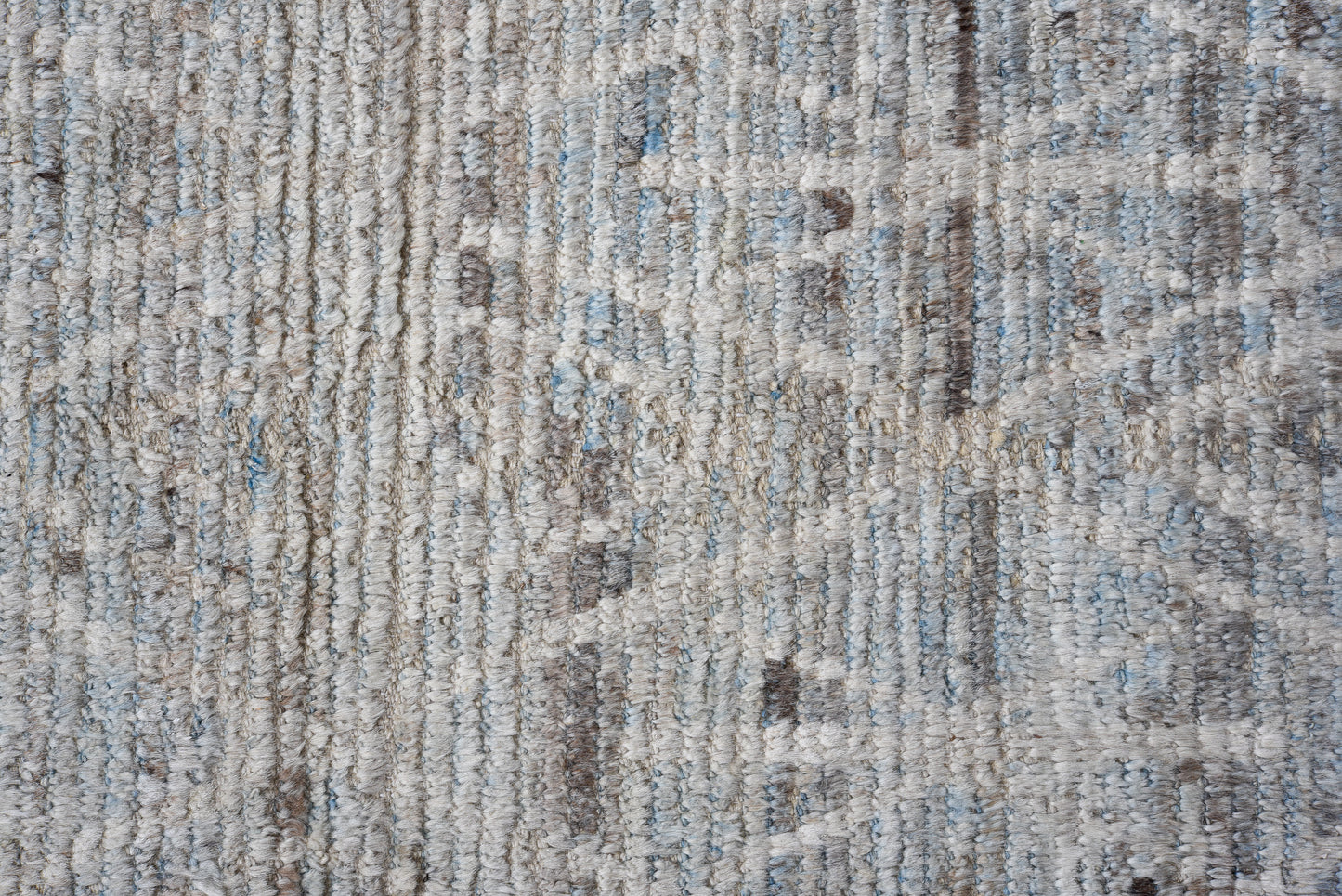 Moroccan Handmade Runner 3 X 16 | Gray, White, Blue, Brown | Hand knotted (4394 )