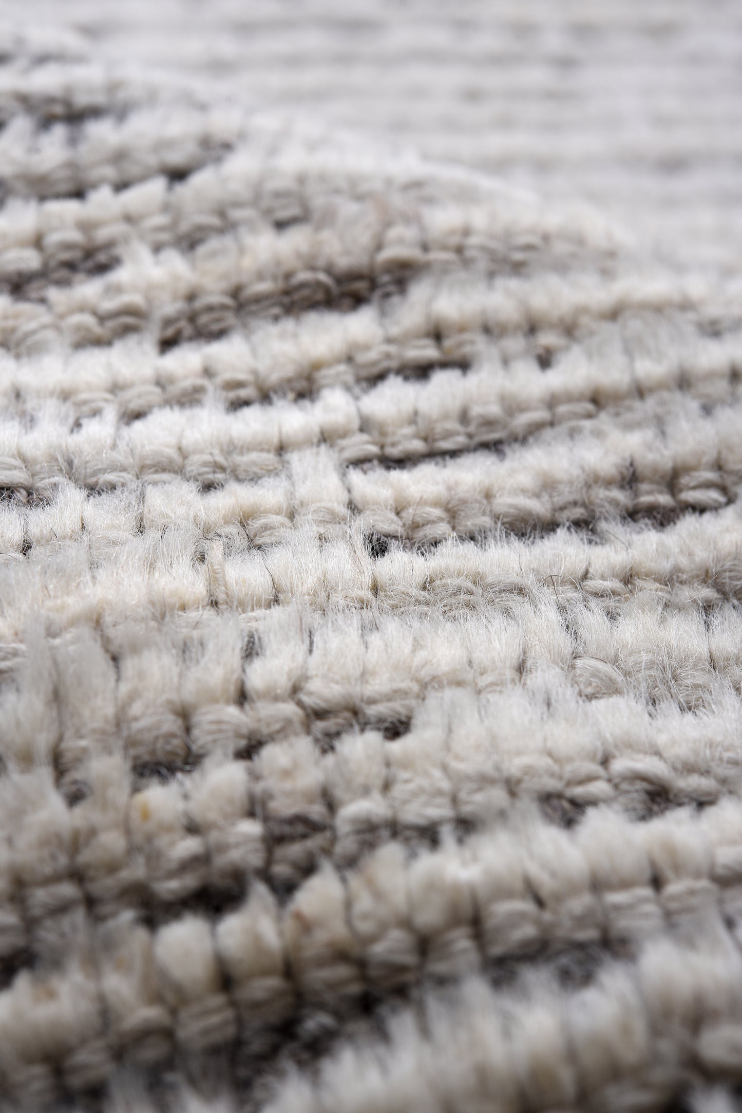 Moroccan Handmade Runner 3 X 10 | Beige, Black | Hand knotted (4408)