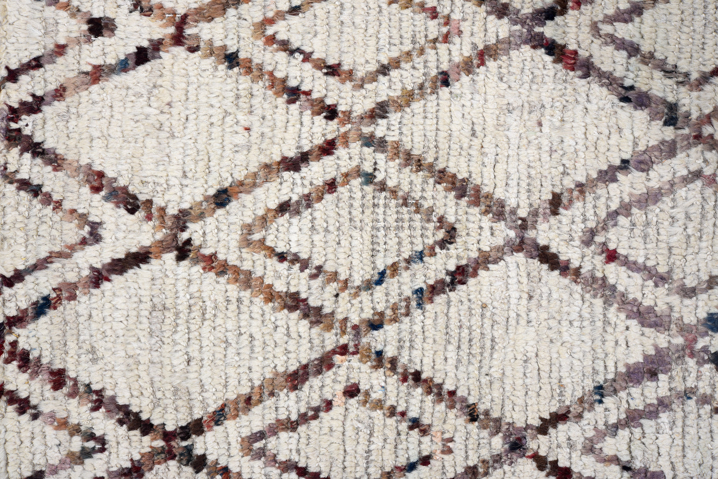 Moroccan Handmade Runner 5 X 19 | Beige, Brown | Hand knotted (4412)