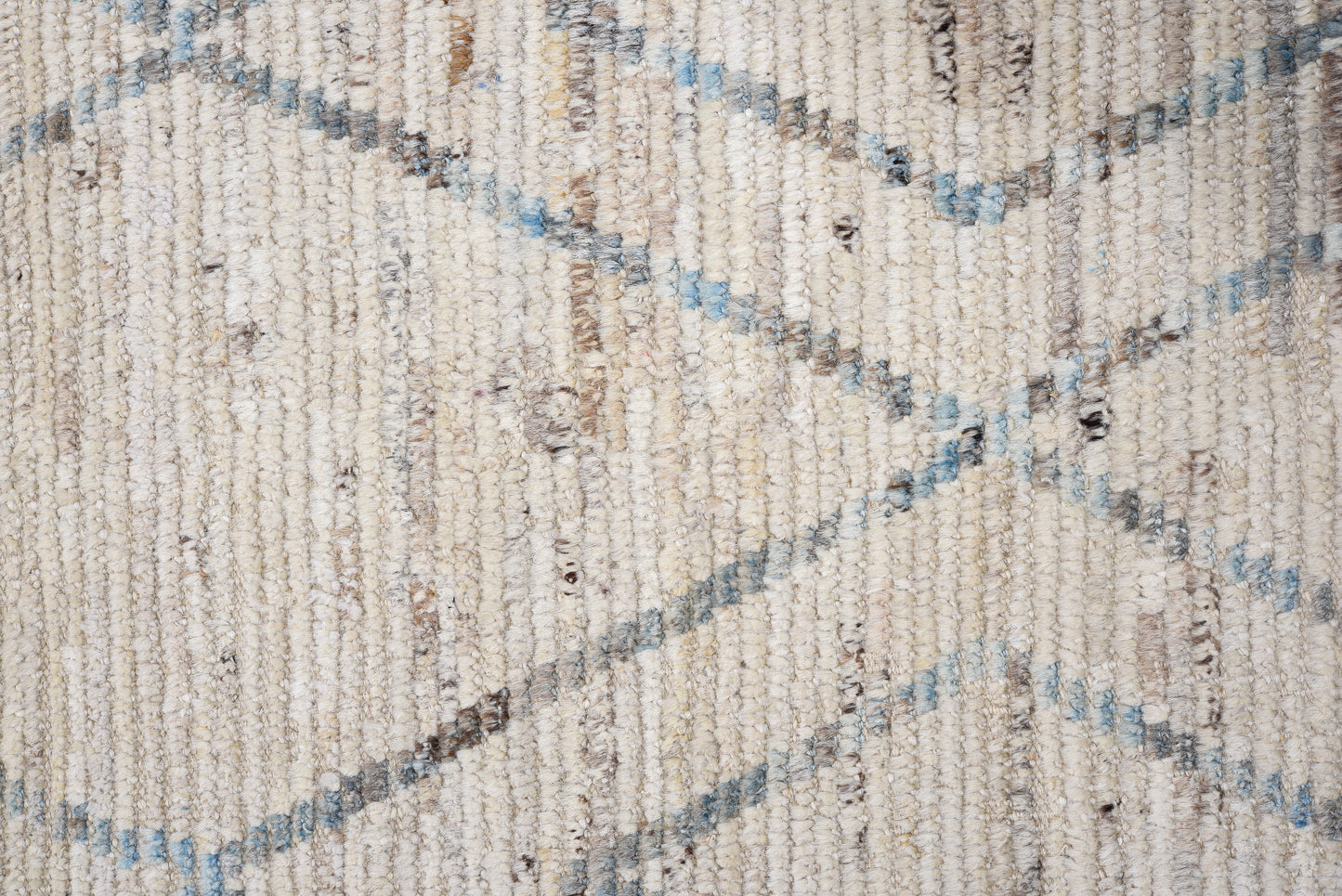 Moroccan Handmade Runner 3 X 14 | Grey, Beige, Brown| Hand knotted (4419)
