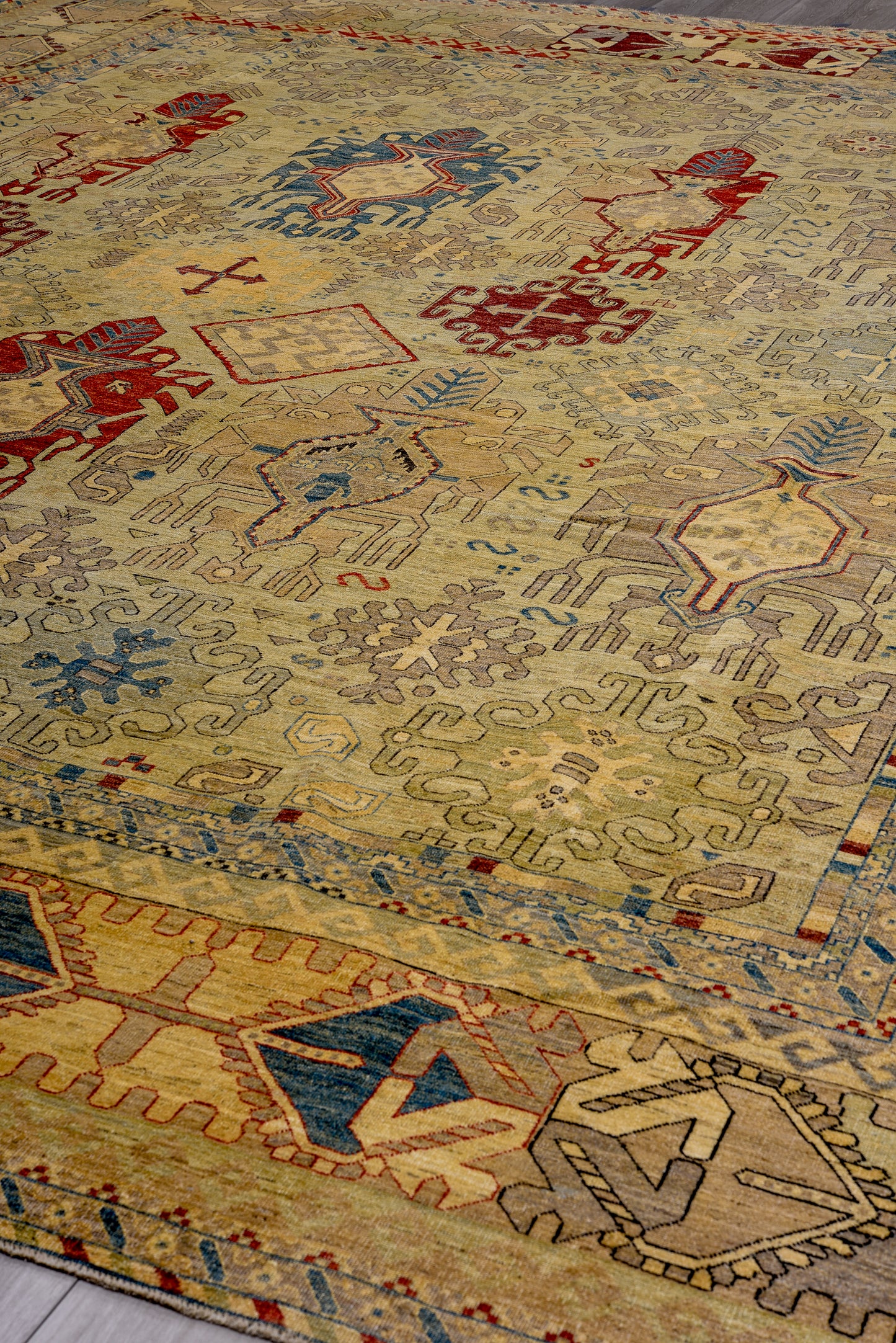 Golden shade 13'2" x 16'2" Timori rug (4713)
