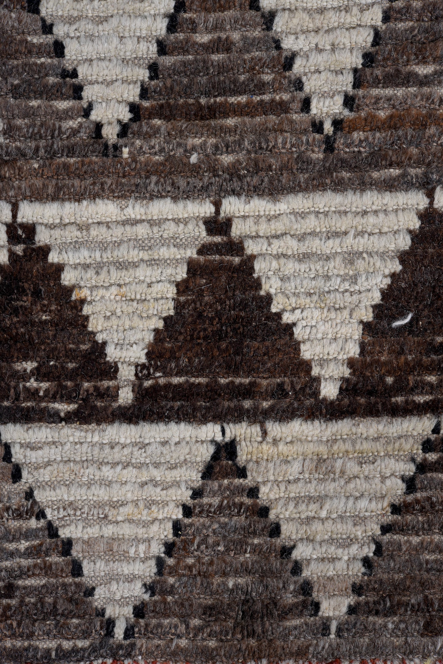 Moroccan Handmade Area Rug 14 X 16 | Black, Brown, Beige, Blue, Yellow, Red | Hand Knotted (4848)