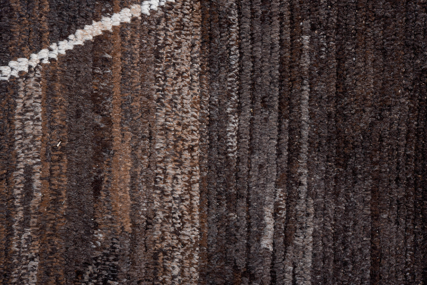 Moroccan fashionable handmade 11 x 14 | dark brown | hand knotted (4920)