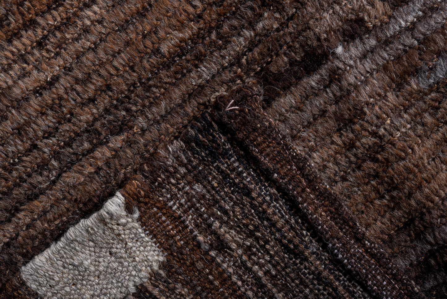 Moroccan fashionable handmade 11 x 14 | dark brown | hand knotted (4920)