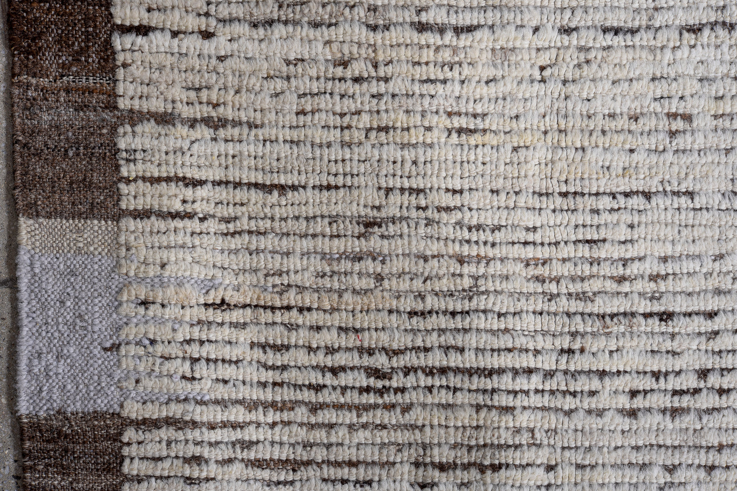 Moroccan classic handmade 13 X 16 |beige, brown | hand knotted (4959)