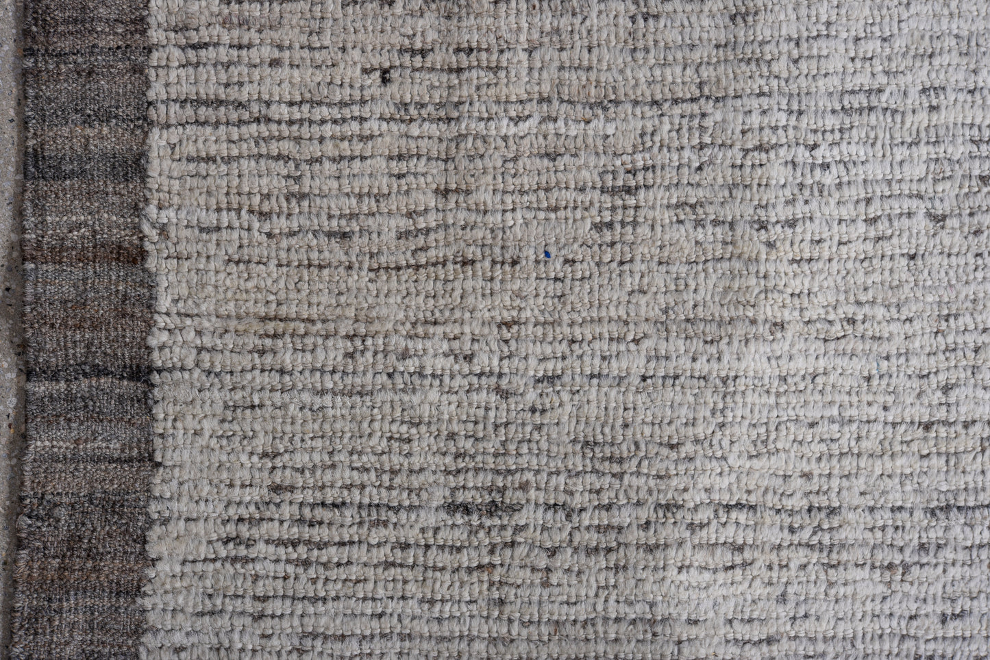 Moroccan Handmade Area Rug 13 X 15 | Beige, Brown | Hand knotted (4968)