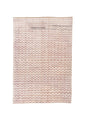 Moroccan Handmade Area Rug 6 X 9 | White, Beige| Hand Knotted (1769)