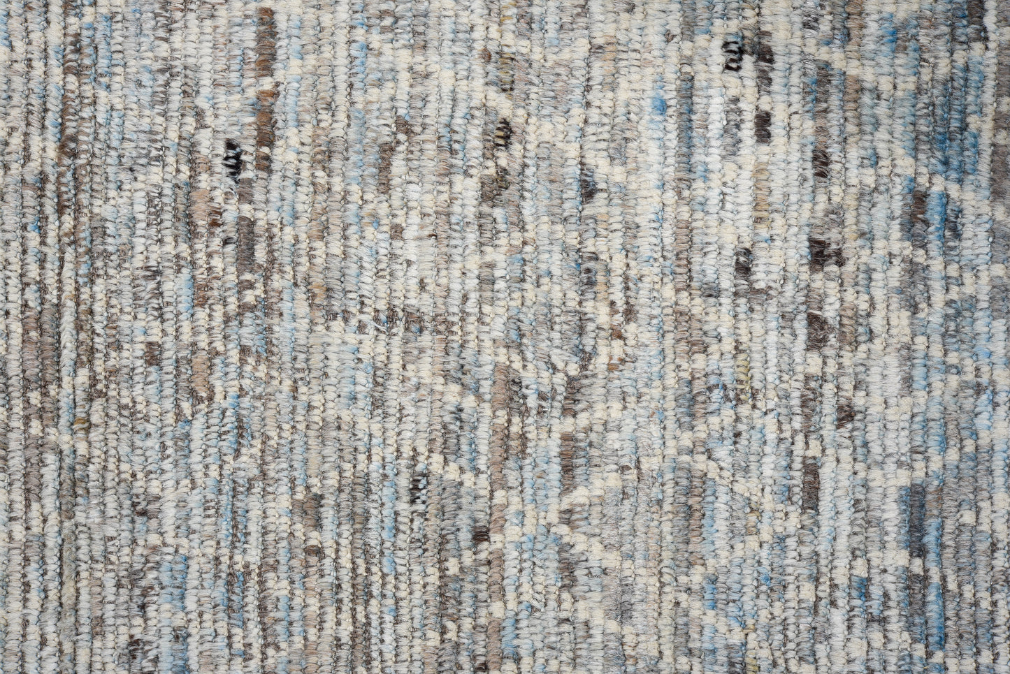 Moroccan Handmade Runner 3 X 17 | Gray, Blue, Black, Brown, White | Hand knotted (4352)