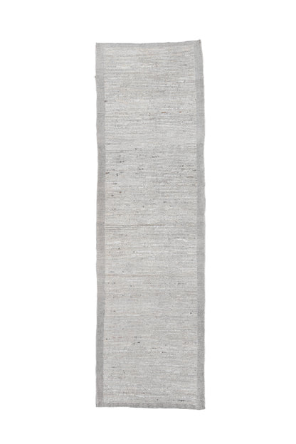 Moroccan Handmade Runner 3 X 11 |Beige, | Hand knotted (4387)