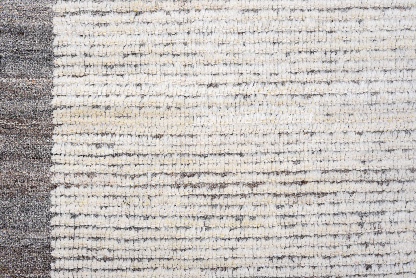 Moroccan Handmade Runner 3 X 10 |Beige, Black | Hand knotted (4400)