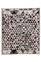 Moroccan colorful handmade 14 x 17 area rug | beige, brown, red | hand knotted (4838)