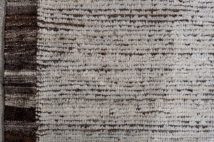 Moroccan faiblesse handmade 14 X 17 |beige, dark brown |hand knotted (4963)